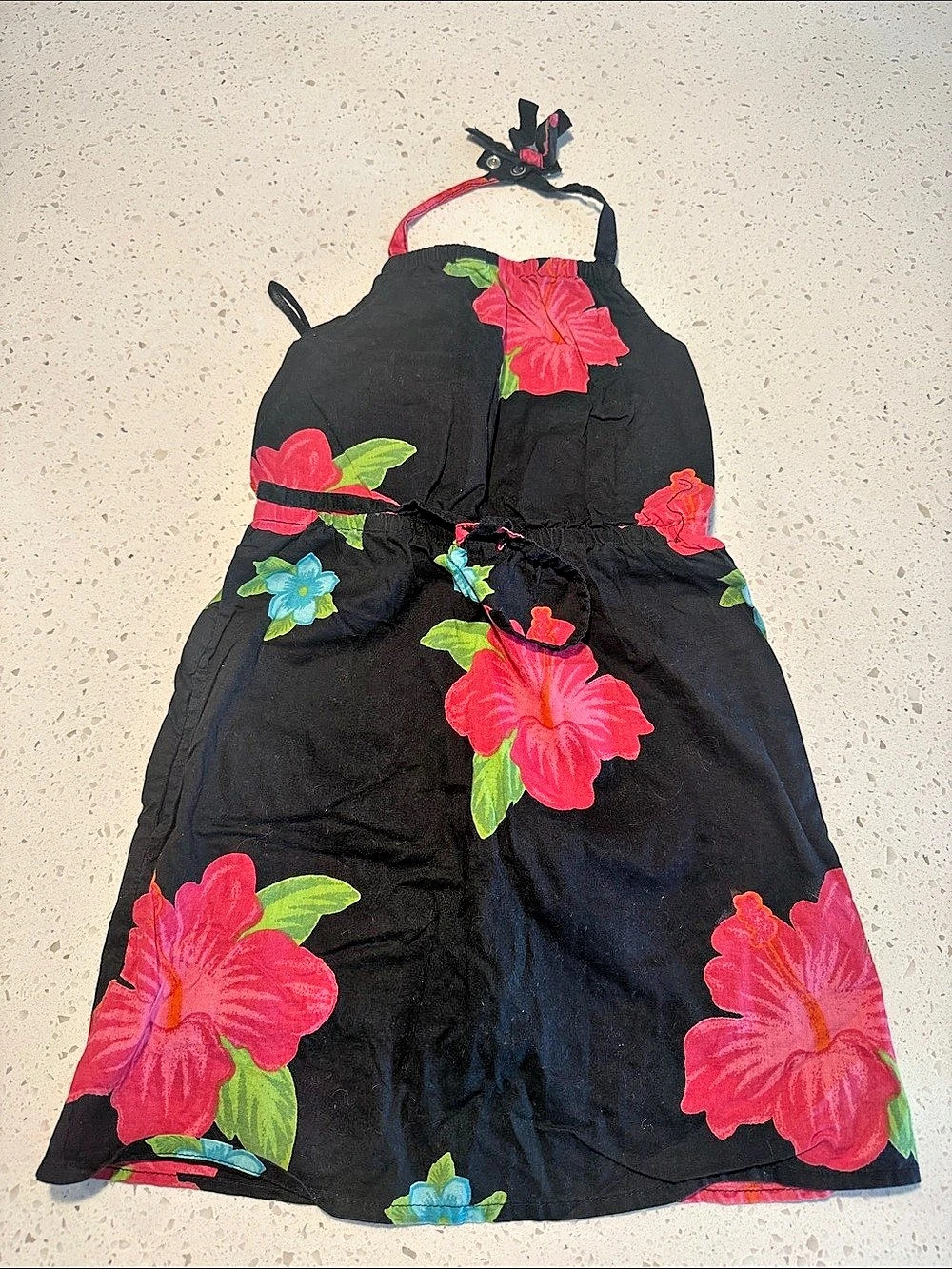 Old Navy Floral Mini Dress for lil girl (toddler ) in Black & Pink Size 3t.